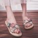 35-43 Size Slippers, Summer Outerwear, Fashionable Flowers, Internet Celebrity Fairy Women's 41 Beach Shoes, Sandals, 42_vogvips.com