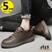 Men Booster Sneakers Chunky Elevator Shoes Height Increase Insole 6cm Man Lift Tall Leather Spring Autumn Plus Size 36-47_vogvips.com
