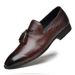 Wedding Model First-layer Shoes, Python Pattern First-layer Men's Driving Beanie Shoes, Small Leather Shoes_vogvips.com