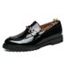 TerraStride Pointed Toe Groomsman Knot Half Mules Nightclub Men British Style Black Business Formal Casual Work Leather Shoes_vogvips.com