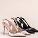 Women's Shoes New rhinestone high heels for women, stiletto pointed toe, elegant French style shoes, one strap closed toe sandals, party shoes_vogvips.com