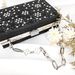 Pointy matching color diamond women's shoe bag set light mouth sexy high heels small decorative bracelet_vogvips.com