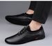 Round Head Men's Soft Sole Lace-up Men's Casual Shoes Driving Men's Shoes_vogvips.com