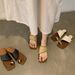 Chunky Heel Vacation Straw Toe Post Sandals For Women Summer Outdoor 2024 New French Style Slippers_vogvips.com