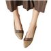 Wind Light Mouth Single Shoes Comfortable Pointed Soft Sole Color Matching Women's Shoes Low Top Small Leather Shoes_vogvips.com