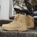 Outdoor High-top Boots Men Thick-soled Anti-slip Combat Boots Men Soft Durable Casual Lace-up Comfortable Hiking Shoes Men_vogvips.com