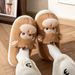 Women's For Autumn And Winter, Indoor Non-Slip Cartoon Cute Monkey Warm Fleece Thick Sole Girls' Cotton Slippers_vogvips.com