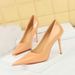 Elegant Pointed-Toe High Heels For Women - Chic Patent Leather Dress Shoes With Slimming Design, Perfect For Parties & Evening Events_vogvips.com