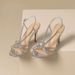 2025 New Sandals Round Rhinestone High Heel Stiletto Strap Sexy Silver French Open Toe Women's Shoes_vogvips.com