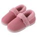 Couple's Warm Heel Cotton Slippers Winter Indoor Thickened Sole Home Non-Slip Heel Cotton Shoes For Women_vogvips.com