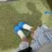 Blue Ballet Single Women Summer 2025 New Silk French Bow Round Head Flat Shoes For Children_vogvips.com