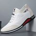 Euro Step For Men, Korean Elastic Mouth Leather Shoes, Comfortable Casual Sneakers, British Style Men's Shoes_vogvips.com