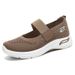 Women's Casual Shoes Middle-aged And Elderly Mother Shoes Women's Shoes Soft-soled Feet Flying Woven Shoes Breathable Mesh Single Shoes_vogvips.com