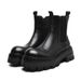 Chelsea Boots Martin Boots Men's Zhongbang Platform Inner Heightening Derby Boots Fleece Short Boots_vogvips.com