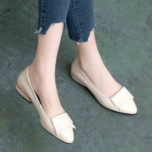 Women's Single Spring And Autumn New Thick Heel Mom Soft Sole Small Leather Shoes For Women_vogvips.com