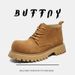 Thick Sole Heightening Retro Casual Derby Shoes Anti-velvet Big Head Leather Boots Men's Shoes Spring Tooling Martin Boots_vogvips.com