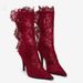 Women's Retro Fashion Lace Ankle Boots Semi-Transparent New With Durable Materia_vogvips.com