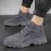 European Warm Series Men's Martin Autumn High-top Waterproof Non-slip Work Safety Outdoor Height-increasing Thick-soled Hiking Boots_vogvips.com