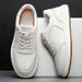 New Releases In December 2025 White Loafers Genuine Leather Mid-Heel Lace-Up Casual Spring New Lightweight Non-Slip Breathable Men's Shoes_vogvips.com