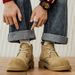 European Warm Series Martin 2025 Autumn Winter New High-top Yellow Men's Trendy Versatile Outdoor Work Boots_vogvips.com