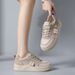 Little White Shoes Women's Popular Female Students Casual Through The Net Versatile Board Shoes Trend_vogvips.com