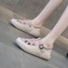 Sandals Women's Leather Surface Flat Bottom Bag Head Soft Sole Maternity Shoes Casual Wear Color Matching Beach Sandals_vogvips.com