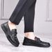 ct Suitable For All Seasons Doudou 2025 Spring New Cowhide High-end Loafers Business Men's Casual Leather Crocodile Pattern Single Shoes_vogvips.com