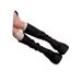 National Trend Petite Rider This Year's Popular High Tube Over-the-Knee Black Chunky Heel Slouchy Long Slim Boots_vogvips.com