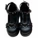 New Large Spring Round Head Sweet Mary Jane With Slope Heel Thick Bottom Small Leather Single Shoes_vogvips.com