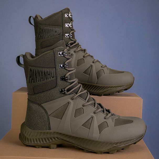 High Gang Military Boots, Men's Hiking Shoes, Professional Soldiers' Tactical Combat Boots, Desert Workwear Boots_vogvips.com