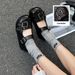 Cameido Soft Sole Soft Upper Lamb Leather Mary Jane Dress Shoes For Women With Sweet Buckle Spring_vogvips.com