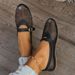 Women's Shoes Hollow Mesh Mary Jane Sandals Women's Pumps Summer Hot Style Round Toe Belt Buckle Flat Heel Single Shoes_vogvips.com