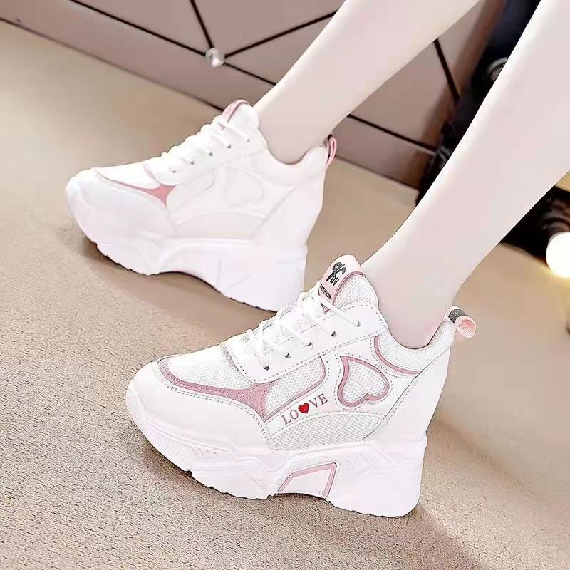 New Dad Women's Casual Sports Low Top Thick Soled Height Enhancing Version Shoes_vogvips.com