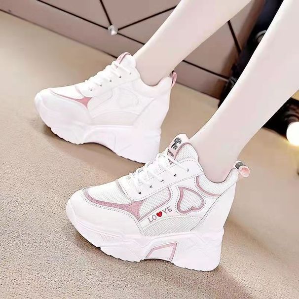 New Dad Women's Casual Sports Low Top Thick Soled Height Enhancing Version Shoes_vogvips.com
