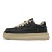 Men's Fashion Leather Extra Thick Sole Height Increasing Board Shoes Lace Up Comfortable Casual Sneakers For Men Autumn Winter_vogvips.com