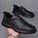 Men's 2025 New Trend Spring Versatile Casual Board Genuine Soft Sole Breathable Korean Version Sports Leather Shoes For_vogvips.com