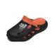 2025 Summer New Men's Hollow One Word Drag Thick Bottom Anti Slip Fashion Solid Color Leisure Outdoor Beach Sandals_vogvips.com