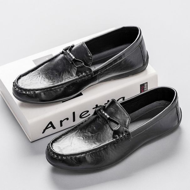 .Men's New Trendy Loafers - Best-selling Casual Leather Shoes, Business-grade High-end Loafers, Live-streaming One-piece Shoes For Men._vogvips.com