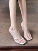 ANTCITY Nude High Heels With Thin Heel And Cross Straps, 2025 Summer New Clip-Toe Transparent Sandals_vogvips.com