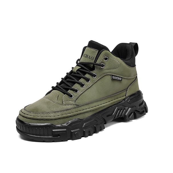 New Leather Spring Men's Shoes High-top Men's Heightening Tooling Martin Boots_vogvips.com