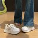 Dad Shoes Female Student Sports Running Shoes Casual Shoes Platform Height Increase_vogvips.com