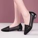 Soft Bottom Bag Head Rhinestone Hollow Mesh Single Shoes Flat Bottom Pointed Head Shallow Mouth Comfortable Sandals Women_vogvips.com