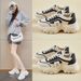 Dad Shoes Female Student Sports Running Casual Platform Heightening Shoes Street Shoes_vogvips.com