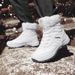 Winter Snow Boots Men Warm Plush Lace-up Anti-slip High-top Hiking Shoes Women Casual Soft Breathable Outdoor Casual Shoes Women_vogvips.com