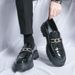 Platform New Men's Dress Leather Shoes High Classic Comfortable Pointed Toe Lace-up Business Shoes Fashion Casual Wedding Party_vogvips.com