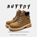 Men's Lace-up Thick-soled Heightening Martin Boots Retro Tooling Boots Anti-velvet Leather Medium-top Men's Boots_vogvips.com