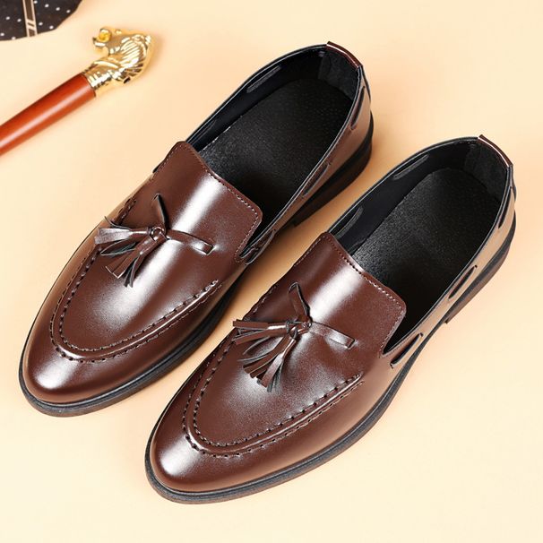 Premium Men's Slip-On Loafers With Tassel Detail – Lightweight Breathable PU Leather Casual Shoes For Summer – Available In Black & Brown_vogvips.com
