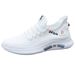 Men's White Breathable Mesh Sneakers Trendy Versatile Casual Lightweight Soft Soled Sports Shoes Cross Border Low Top_vogvips.com