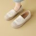 Cameido Women's Fisherman Shoes. Slip-on Shoes For Spring 2025, Comfortable With Soft Uppers. Slip-on White Shoes, Deep-mouthed Flat Single Shoes._vogvips.com