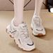 Daddy's 2025 New Women's Sports And Leisure Versatile Student China-Chic Thick Soled High Rise Mesh Shoes_vogvips.com